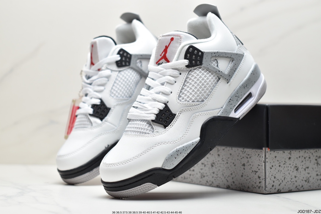 180  Air Jordan 4 Retro OG ”Cement” 白水泥 AJ4 乔丹4代 aj4 乔4 白水泥840606-192