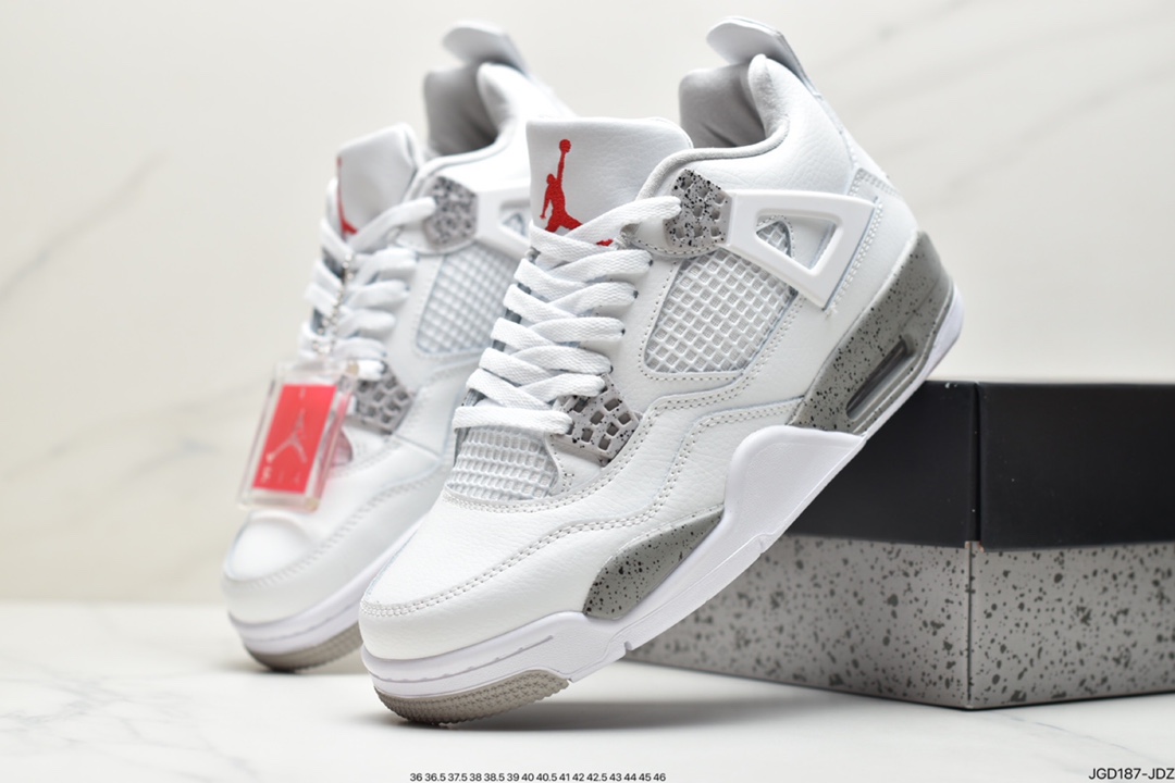 180  Air Jordan 4 Retro OG ”Cement” 白水泥 AJ4 乔丹4代 aj4 乔4 白水泥840606-192