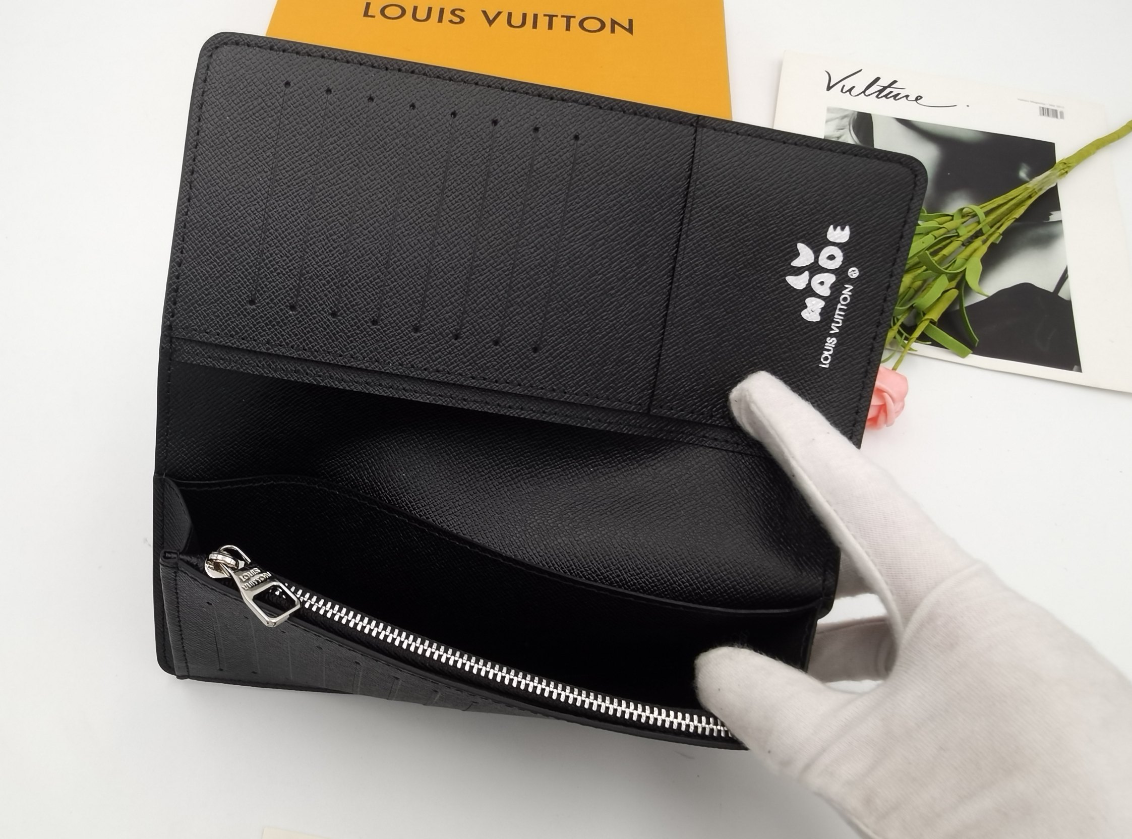 Leather wallet back view