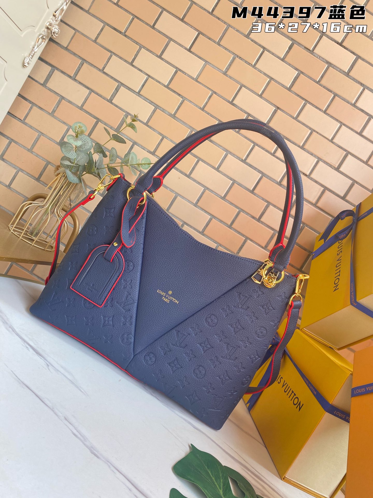 Louis Vuitton Handbags Tote Bags Gold Empreinte​ Cowhide Casual M44397
