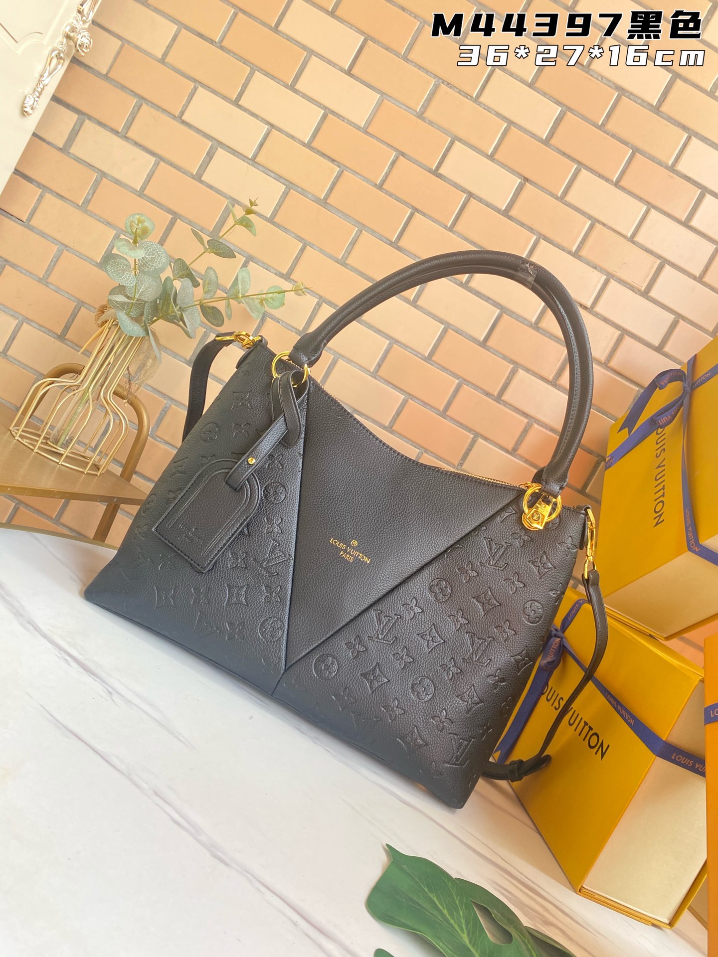 Louis Vuitton Fake
 Handbags Tote Bags Highest Product Quality
 Gold Empreinte​ Cowhide Casual M44397