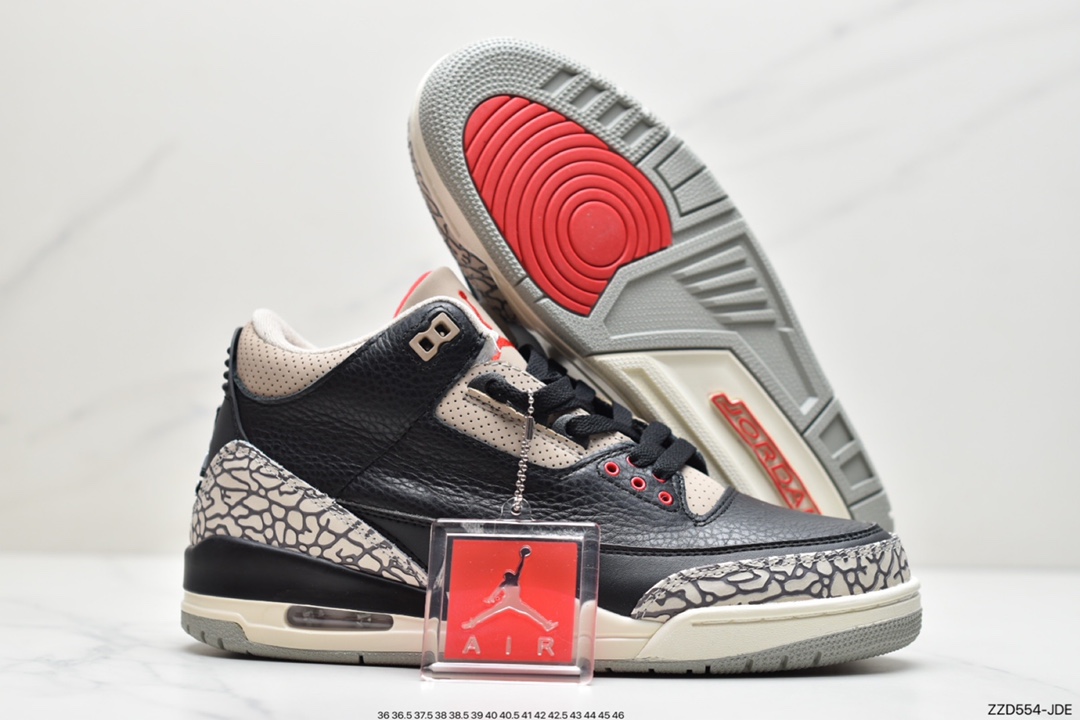 250 乔丹Air Jordan 3 AJ3代中帮复古休闲运动文化篮球鞋CT8532