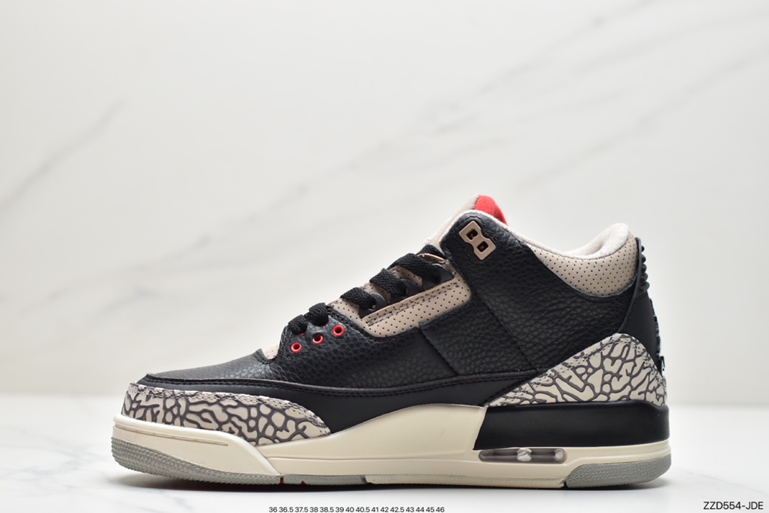 250 乔丹Air Jordan 3 AJ3代中帮复古休闲运动文化篮球鞋CT8532