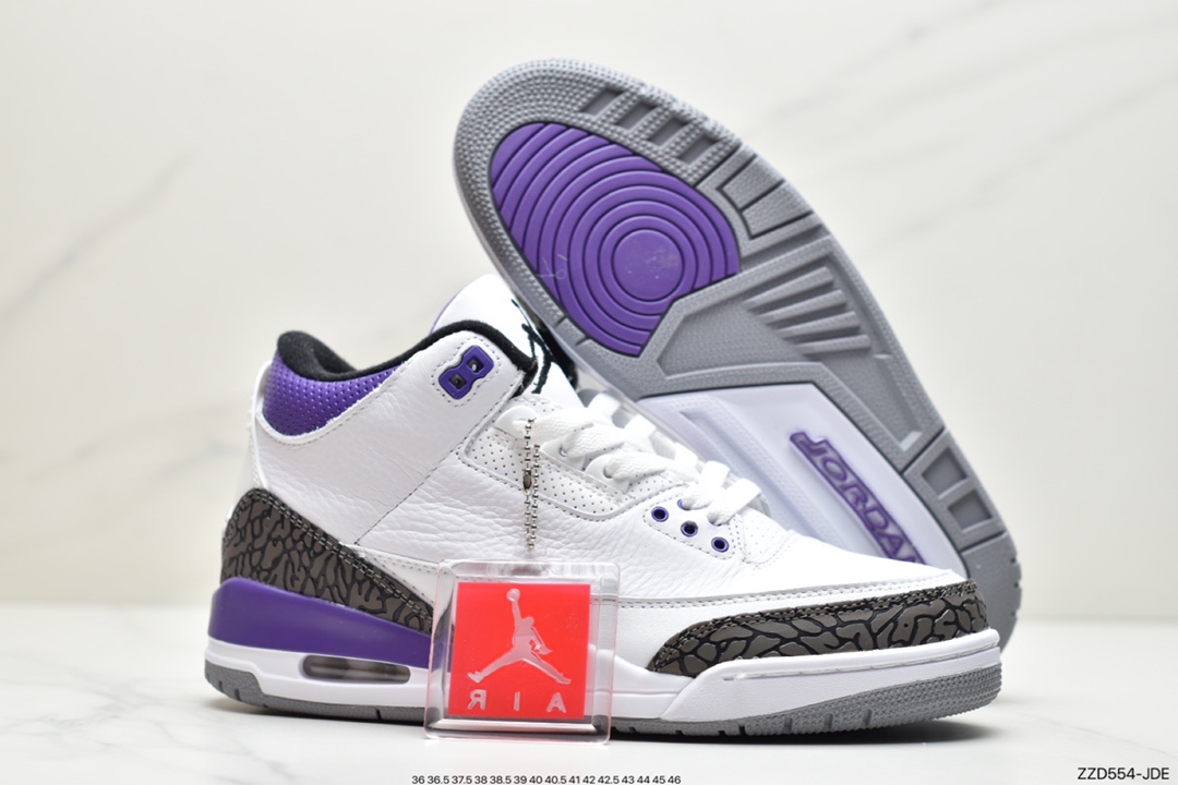 250 乔丹Air Jordan 3 AJ3代中帮复古休闲运动文化篮球鞋CT8532