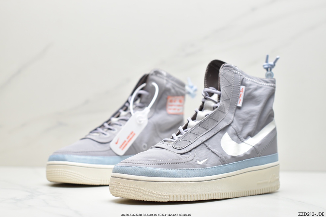 250 耐克Nike Air Force 1 Hi Shell 全新系带方案眼前这双 DO7450