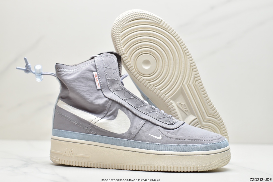 250 耐克Nike Air Force 1 Hi Shell 全新系带方案眼前这双 DO7450