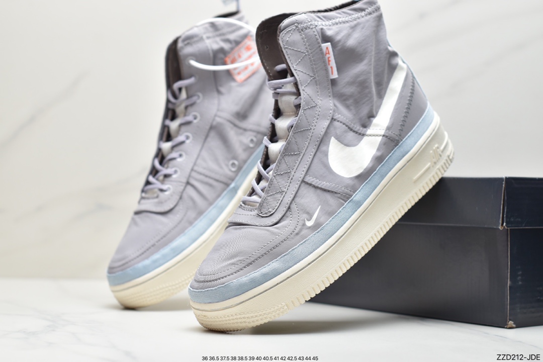 250 耐克Nike Air Force 1 Hi Shell 全新系带方案眼前这双 DO7450