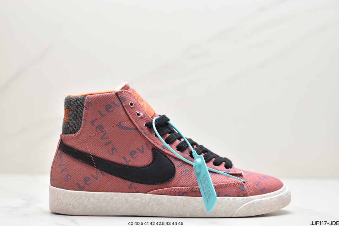 135 Blazer Mid x Levi’s Strauss 开拓者李维斯特牛仔高帮百搭休闲运动板鞋QH9368-004