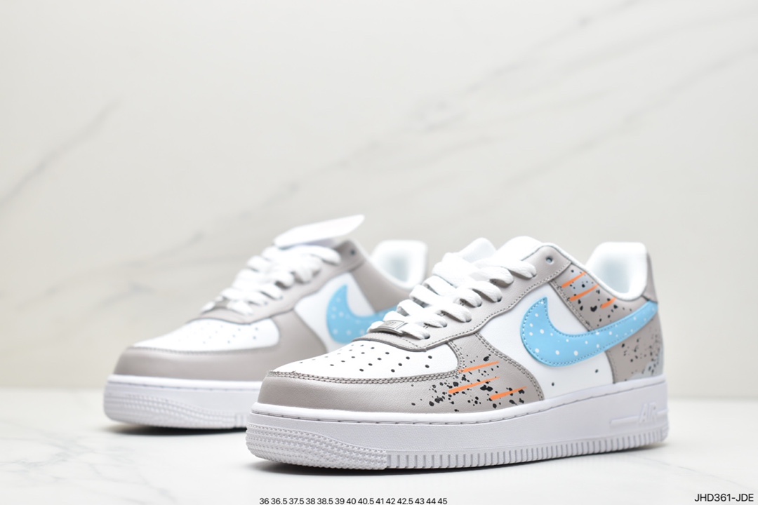 190 耐克Nike Air Force 1 07 LV8”White/Landscape Painting”空军一号经典低帮百搭休闲运动板鞋DD8959-100