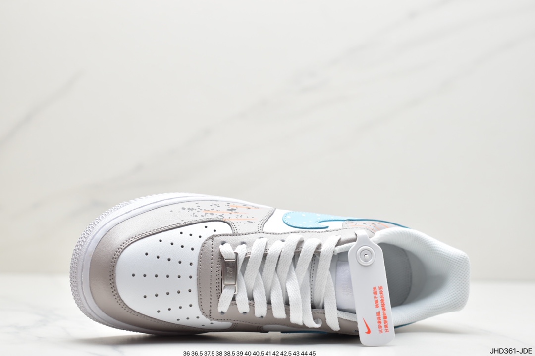 190 耐克Nike Air Force 1 07 LV8”White/Landscape Painting”空军一号经典低帮百搭休闲运动板鞋DD8959-100