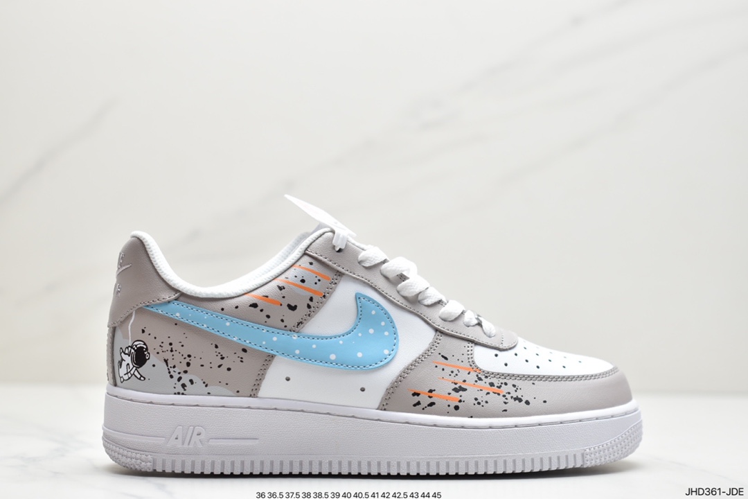 190 耐克Nike Air Force 1 07 LV8”White/Landscape Painting”空军一号经典低帮百搭休闲运动板鞋DD8959-100