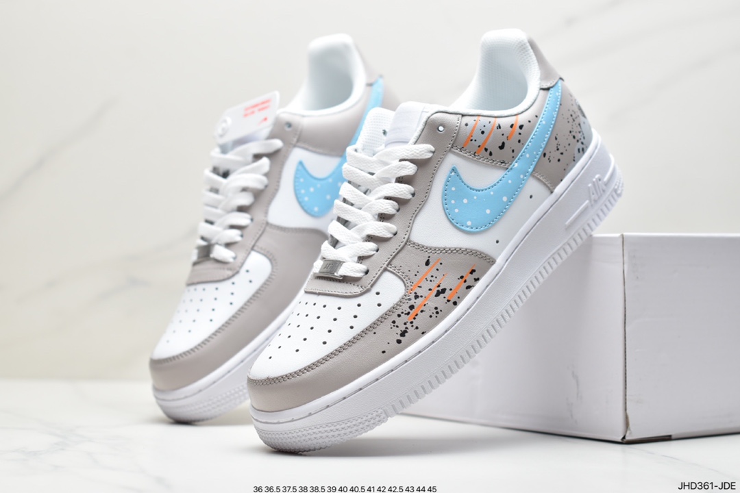190 耐克Nike Air Force 1 07 LV8”White/Landscape Painting”空军一号经典低帮百搭休闲运动板鞋DD8959-100