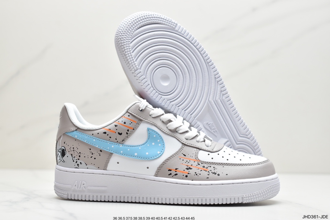 190 耐克Nike Air Force 1 07 LV8”White/Landscape Painting”空军一号经典低帮百搭休闲运动板鞋DD8959-100