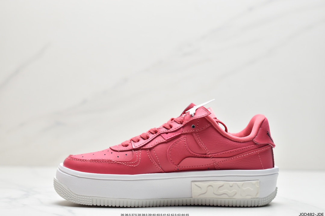 New Nike Wmns Air Force 1 Fontanka ”PiNIKE Foam/Red” Air Force One Dislocation Deconstruction Series Low-Top Lightweight All-match Casual Sports Sneakers DA7024-600