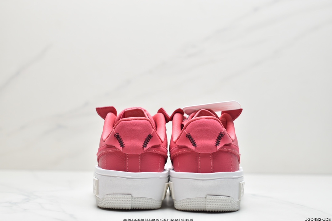 New Nike Wmns Air Force 1 Fontanka ”PiNIKE Foam/Red” Air Force One Dislocation Deconstruction Series Low-Top Lightweight All-match Casual Sports Sneakers DA7024-600