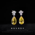 Europäische und amerikanische Außenhandel Originalliste, 💕 birnenförmige gelbe Diamantohrringe, eingelegt mit super großen gelben Diamanten (1 Paar 89CT), mit achtherzigem und achtartigen Zirkon, 18k Weißgoldelektroplieren. 33035390 1 Europäische und amerikanische Außenhandel Originalliste, 💕 birnenförmige gelbe Diamantohrringe, eingelegt mit super großen gelben Diamanten (1 Paar 89CT), mit achtherzigem und achtartigen Zirkon, 18k Weißgoldelektroplieren. 33035390