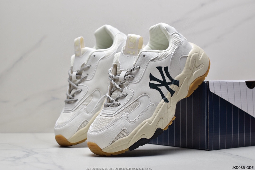 NY USA Rugby Yankees Limited x MLB Big Ball Chunky A Running Thick Sole Daddy Thick Sole Casual Sports Jogging Shoes