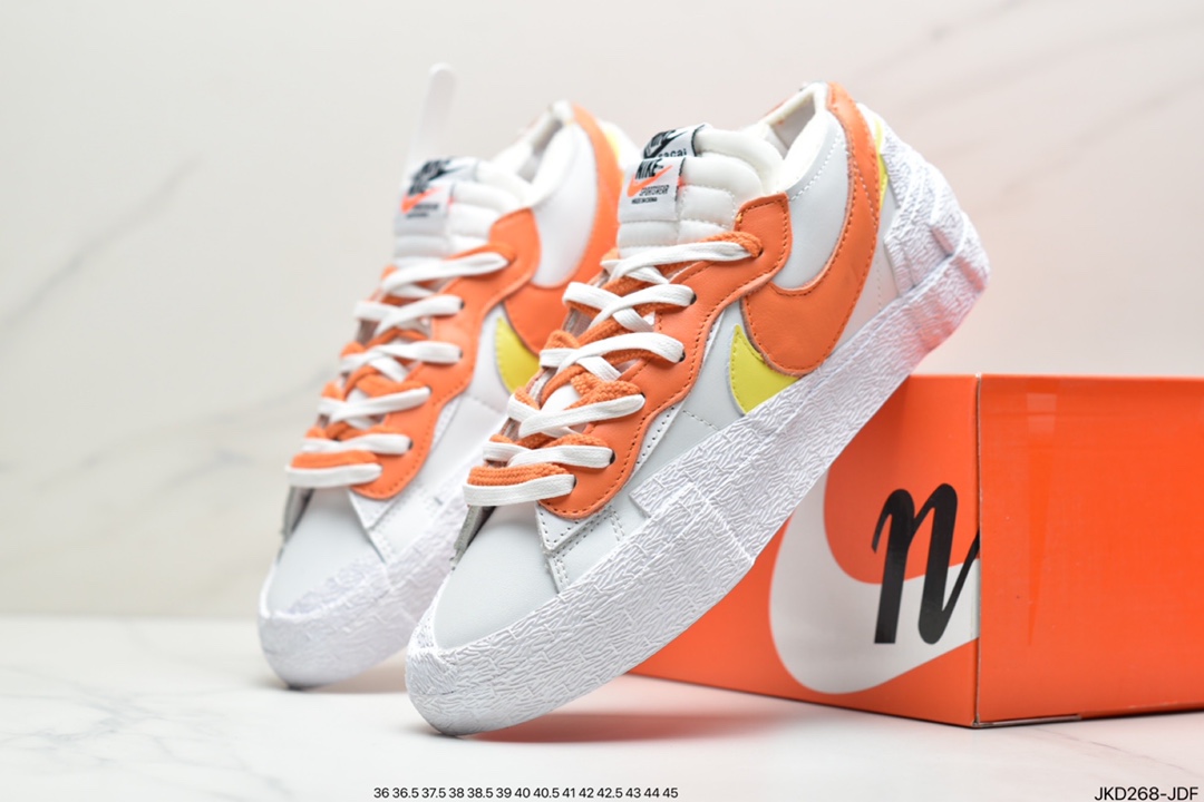 160 联名日式解构美学品牌SACAI x Nike Blazer Low 重叠设计前卫开拓者低帮百搭板鞋DM7901