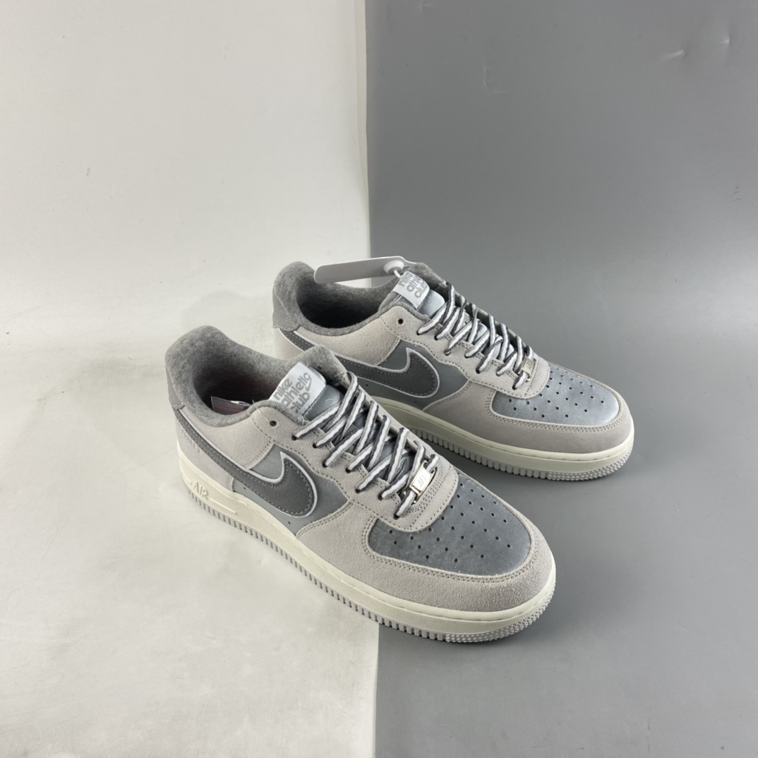 P200 NIKE Air Force 1 Low ”Athletic Club” 浅灰 空军一号低帮休闲板鞋 DQ5079-111