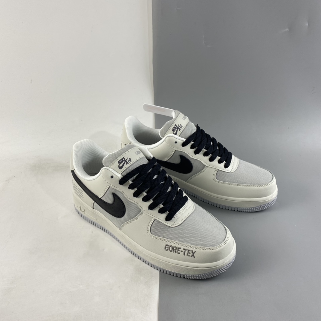 P200 NIKE Air Force 1’07 ”GORE-TEX” 米白灰 空军一号低帮休闲板鞋 DO2760-206