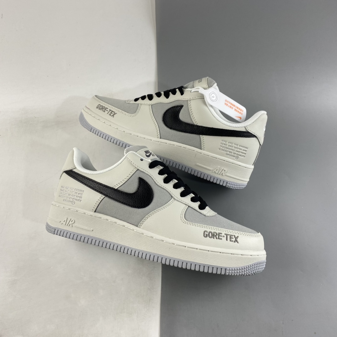 P200 NIKE Air Force 1’07 ”GORE-TEX” 米白灰 空军一号低帮休闲板鞋 DO2760-206