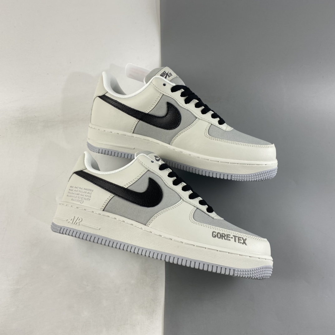P200 NIKE Air Force 1’07 ”GORE-TEX” 米白灰 空军一号低帮休闲板鞋 DO2760-206