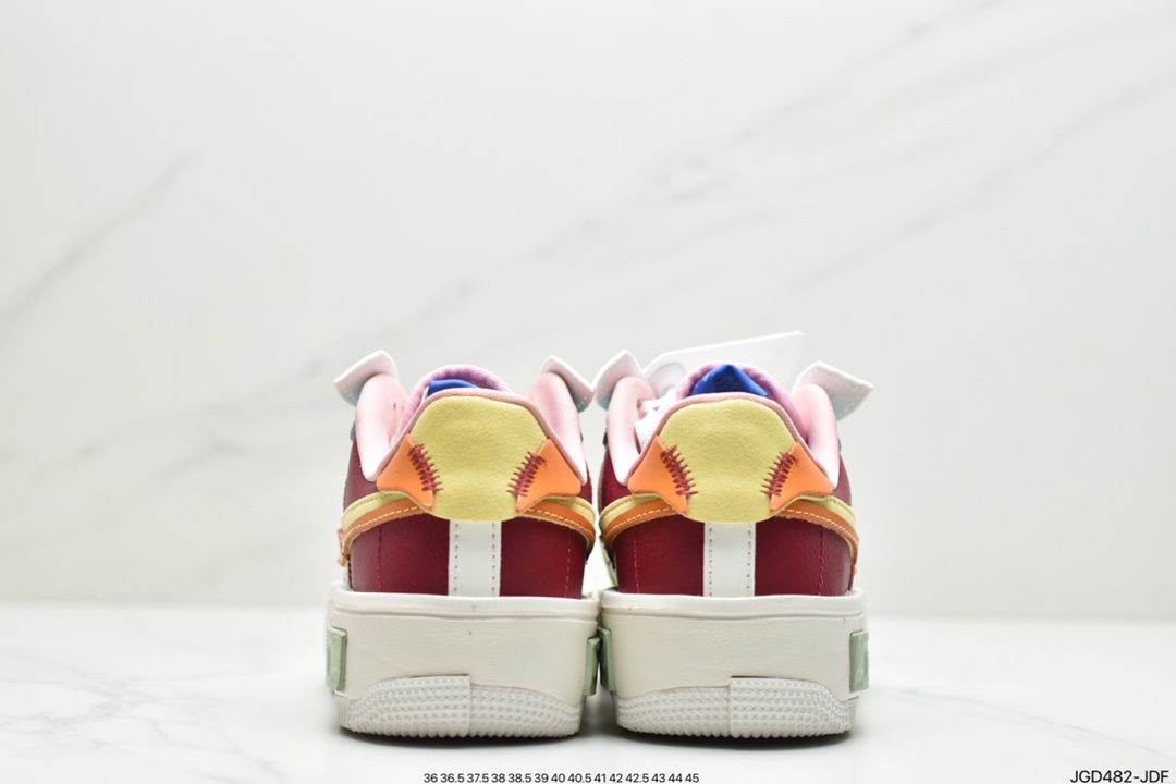 180 耐克 Nike Air Force 1 厚底新配色 空军一号时尚休闲低帮板鞋 DO6719-100