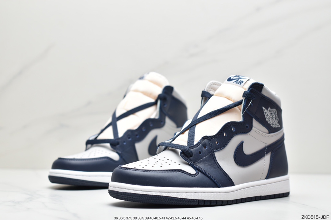 Air Jordan 1 High 85 ”Georgetown” Georgetown Full Pair of Shoes BQ4422-400