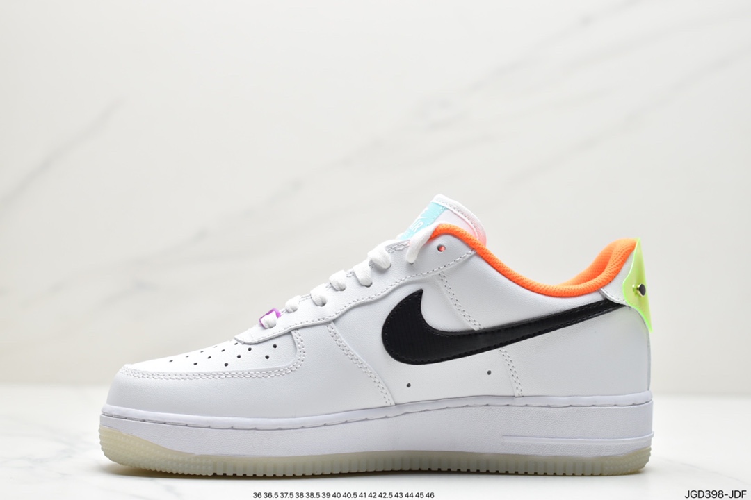 180 耐克Air Force 1 Low 电玩系列 白橙原楦头原纸板 DO2333-101