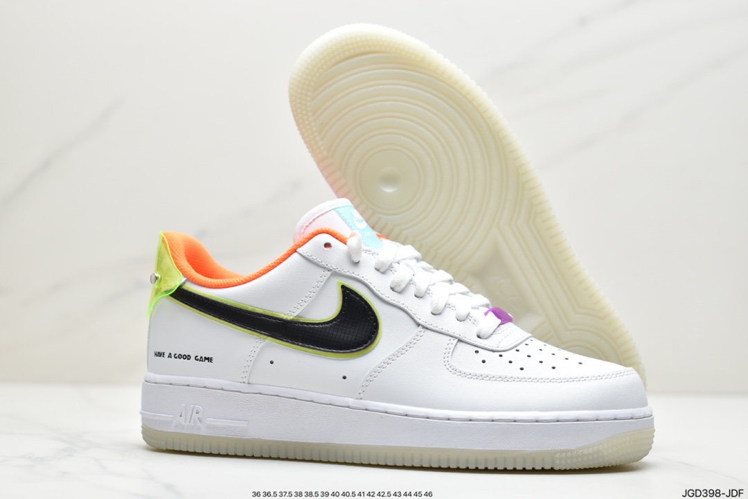 180 耐克Air Force 1 Low 电玩系列 白橙原楦头原纸板 DO2333-101