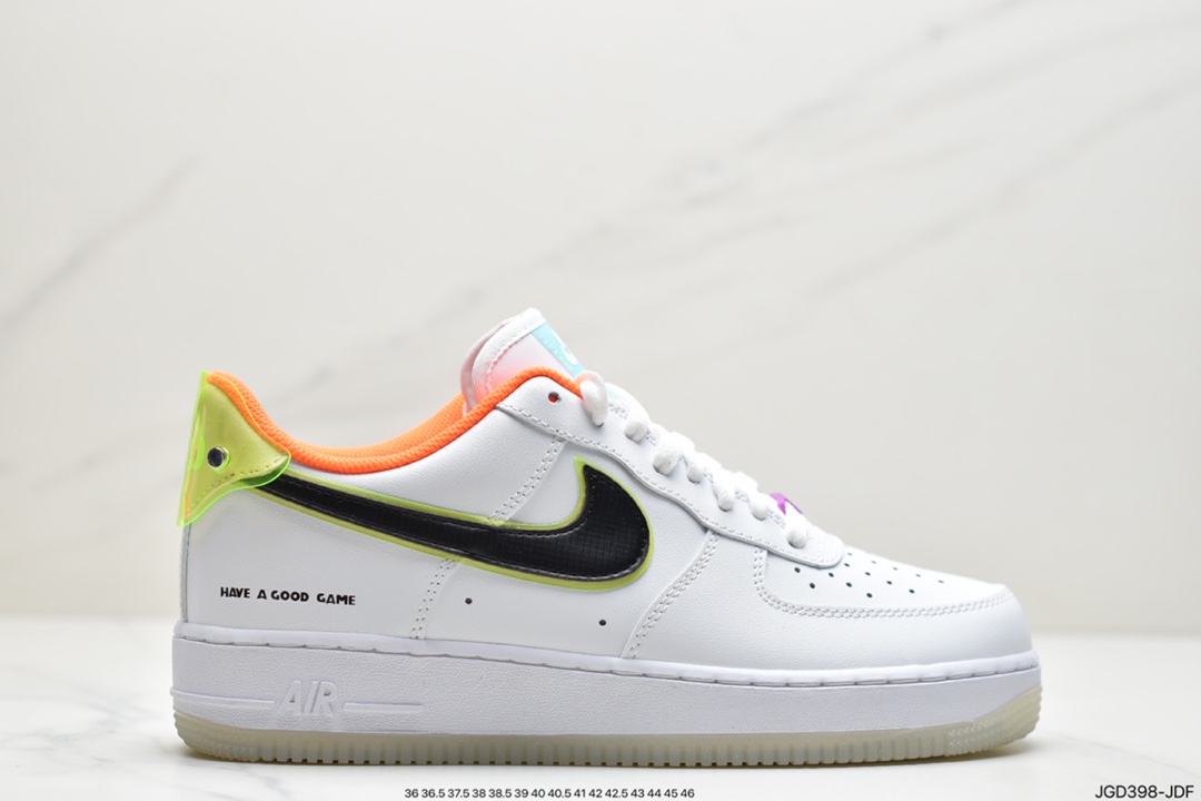 180 耐克Air Force 1 Low 电玩系列 白橙原楦头原纸板 DO2333-101