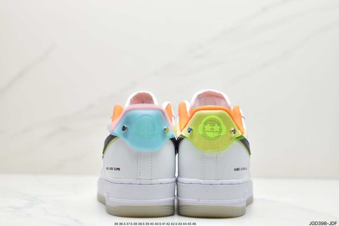 180 耐克Air Force 1 Low 电玩系列 白橙原楦头原纸板 DO2333-101