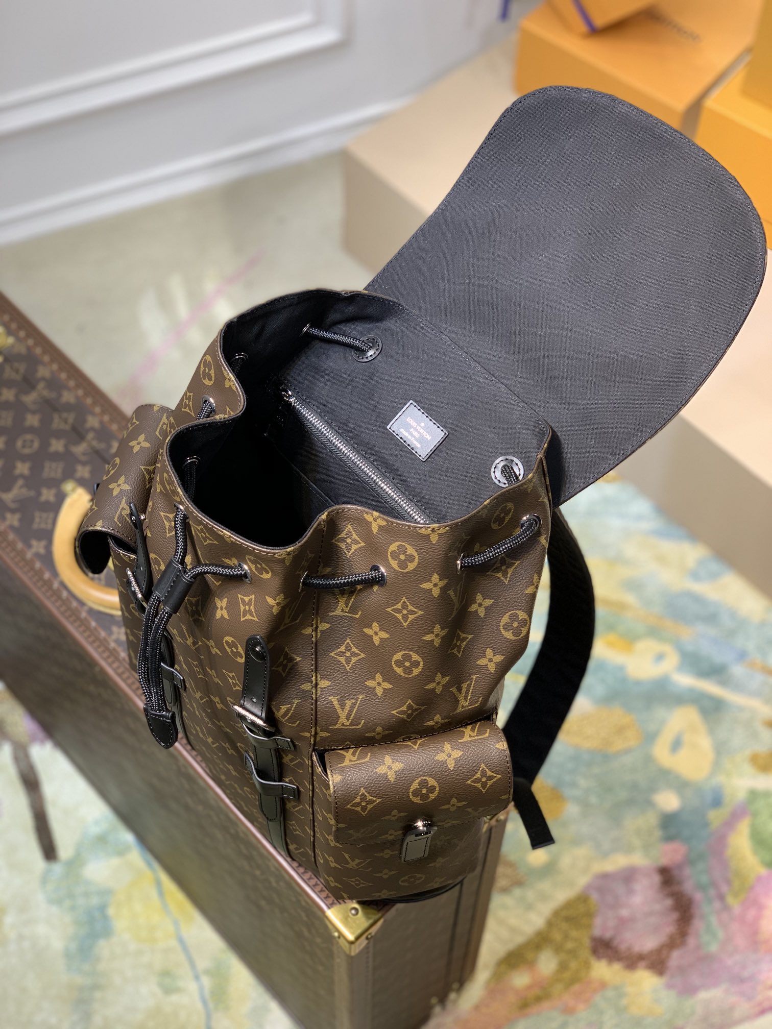 Louis Vuitton LV Christopher 老花小号双肩包 M43735