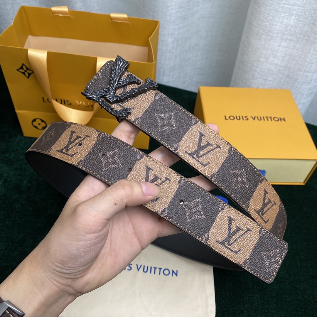 Louis Vuitton New
 Belts Men Calfskin Cowhide