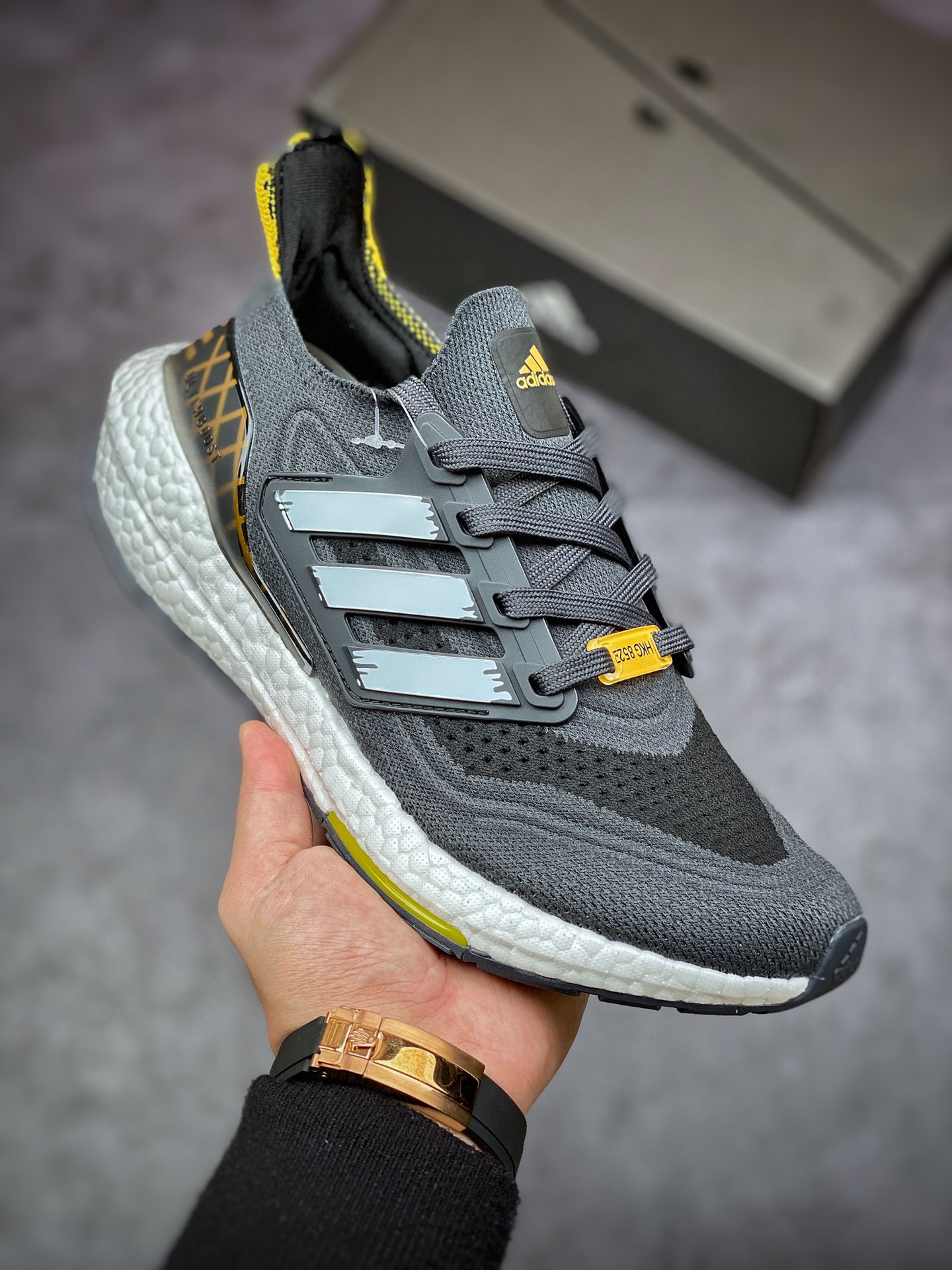 Adidas Ultra Boost 21 Consortium GW5838 New Thick Sole Popcorn Running Shoes