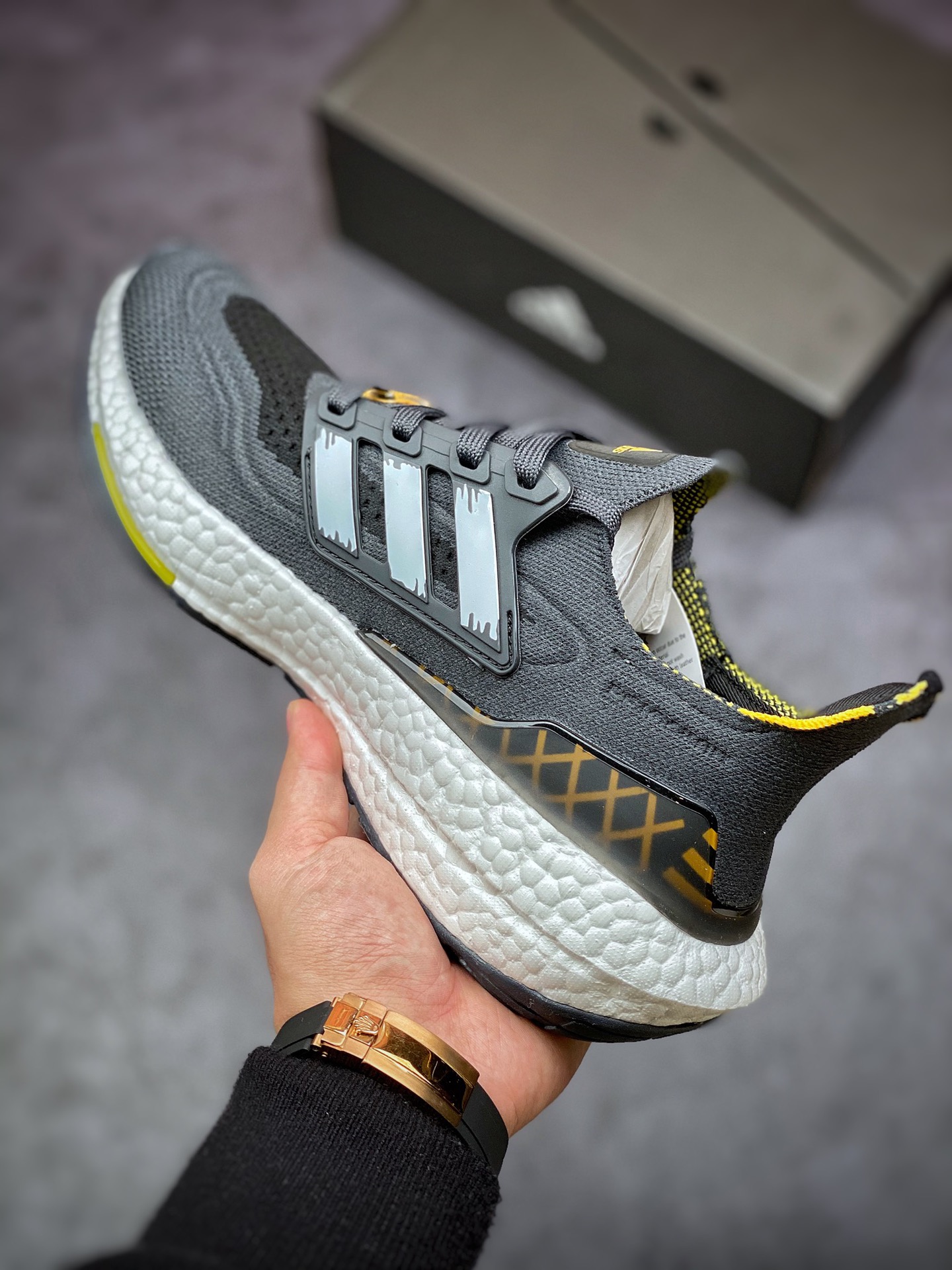 Adidas Ultra Boost 21 Consortium GW5838 New Thick Sole Popcorn Running Shoes