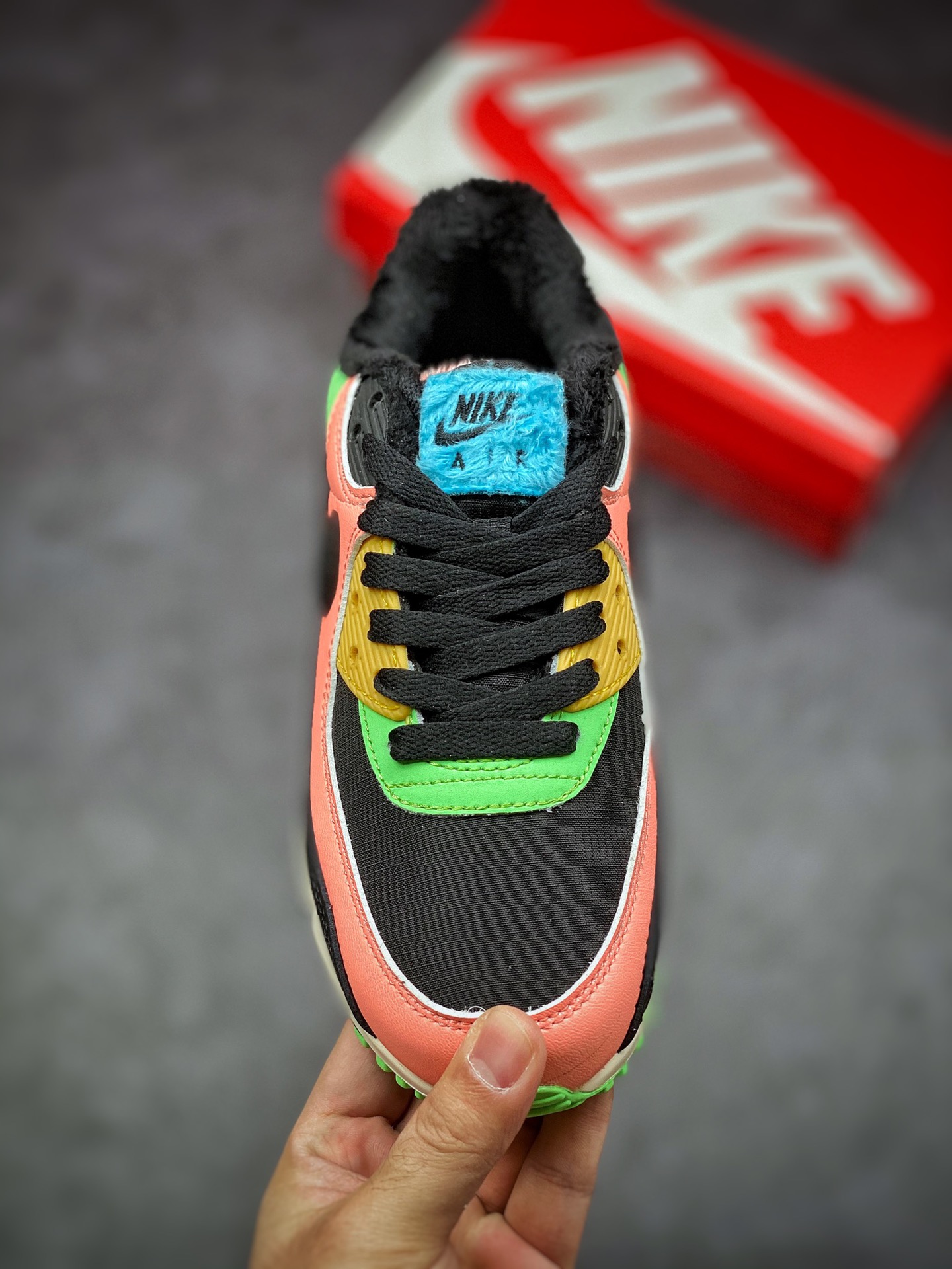 200 NIKE Air MAX 90 黑粉绿 #天花板级别 CT1891-600