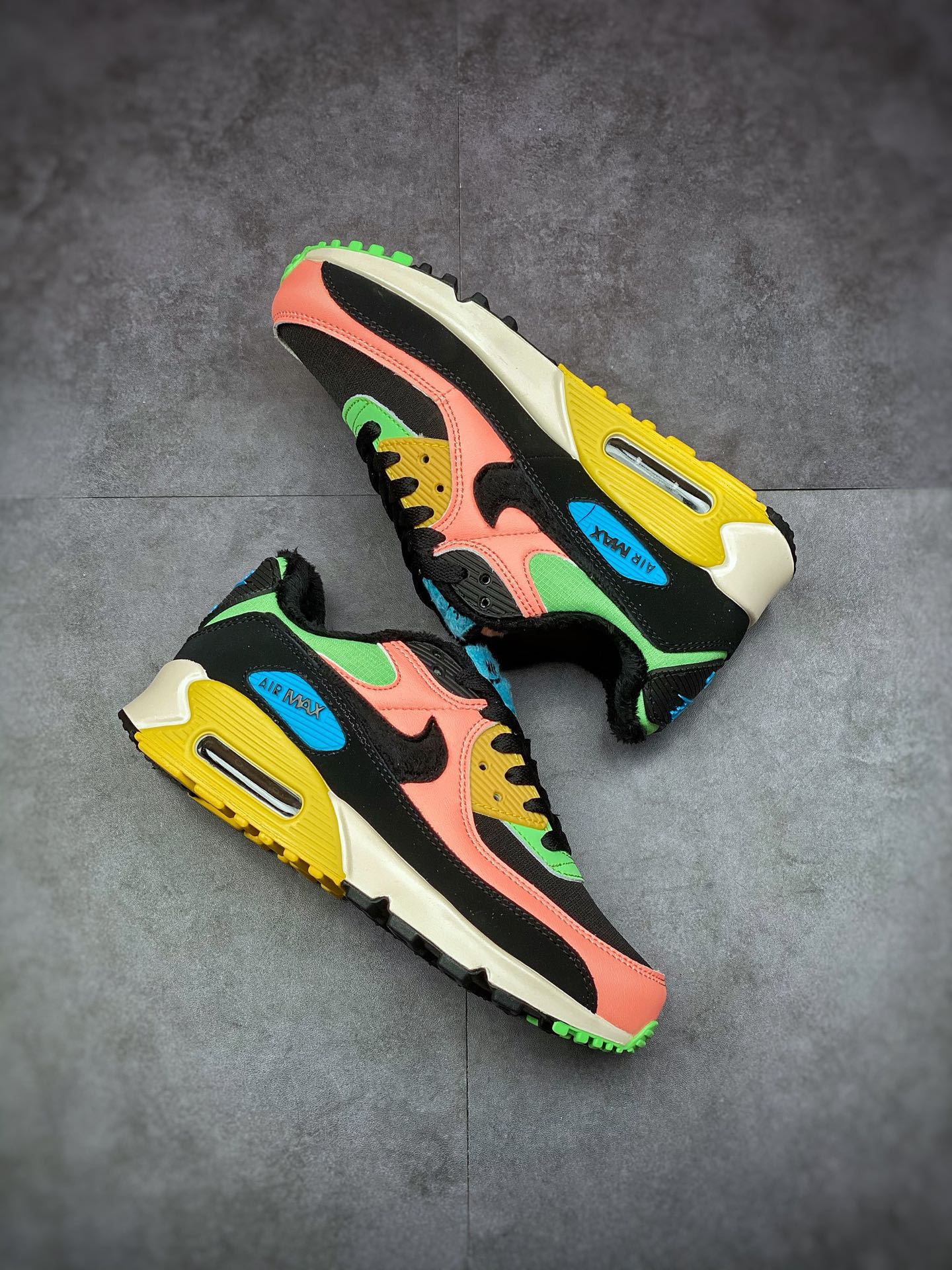 200 NIKE Air MAX 90 黑粉绿 #天花板级别 CT1891-600