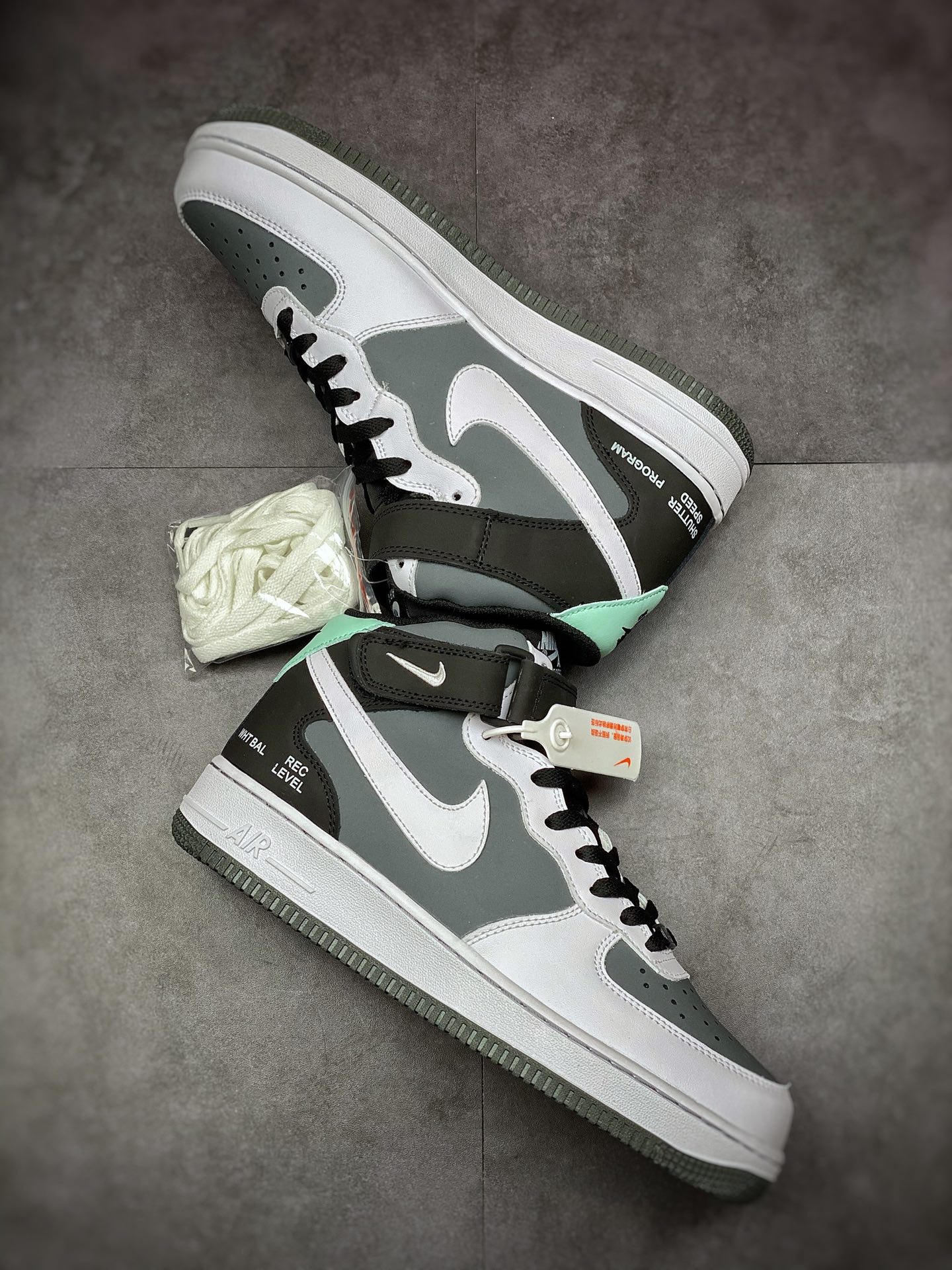 260 Nike Air Force 1 Mid 黑白灰 摄像机 原楦头原纸板 打造纯正空军版型CN6863-502
