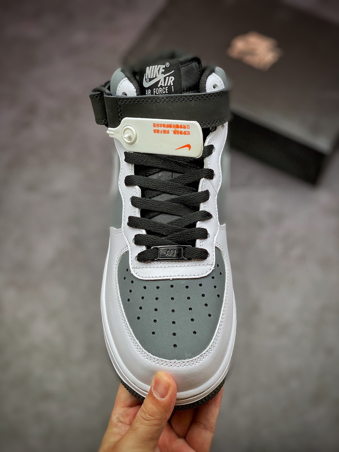 260 Nike Air Force 1 Mid 黑白灰 摄像机 原楦头原纸板 打造纯正空军版型CN6863-502