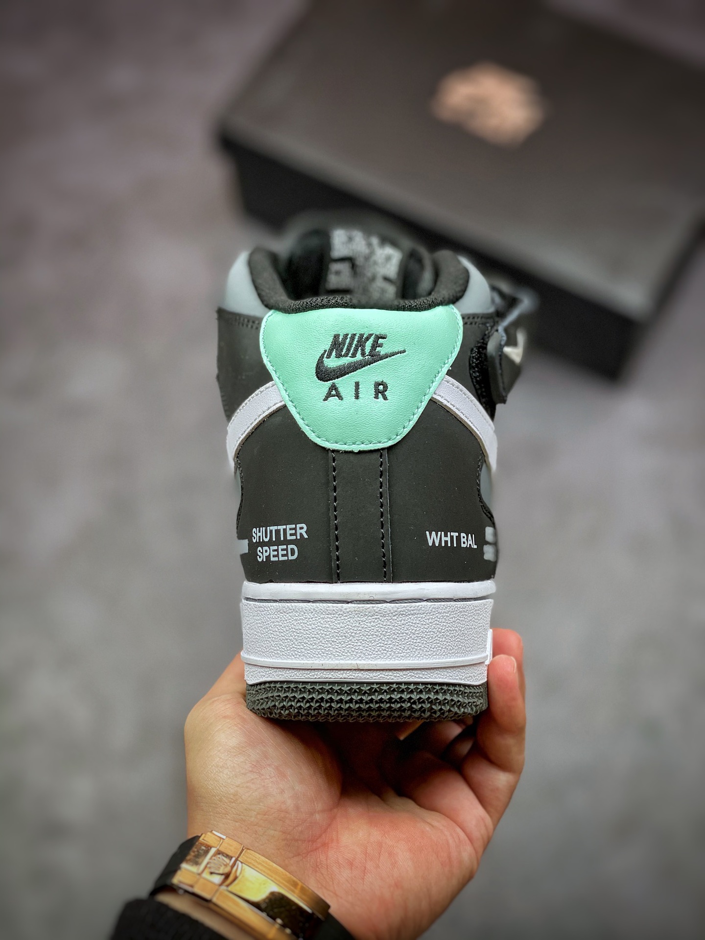 260 Nike Air Force 1 Mid 黑白灰 摄像机 原楦头原纸板 打造纯正空军版型CN6863-502