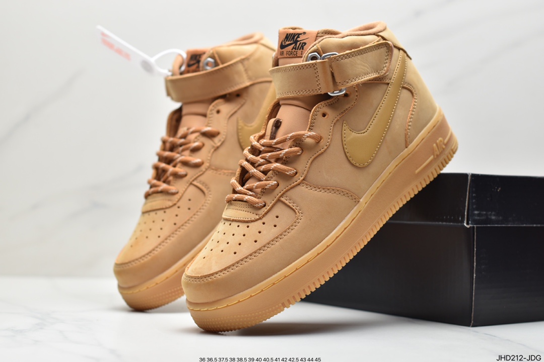190 耐克Nike Air Force 1 High ’07 WBFLAX Wheat 小麦色高帮空军CJ9178-200