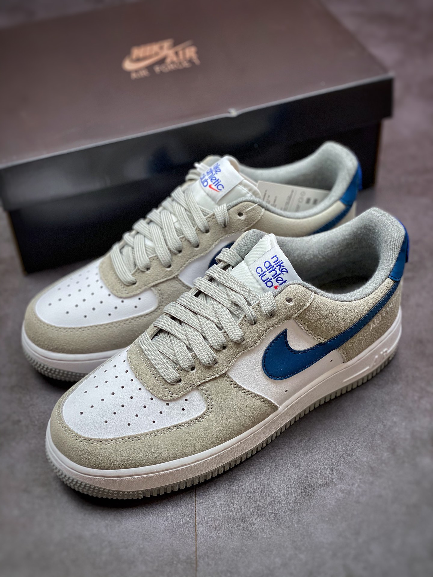 200 Nike Air Force 1 Low 07 灰白海军蓝钩子 DH7568-001