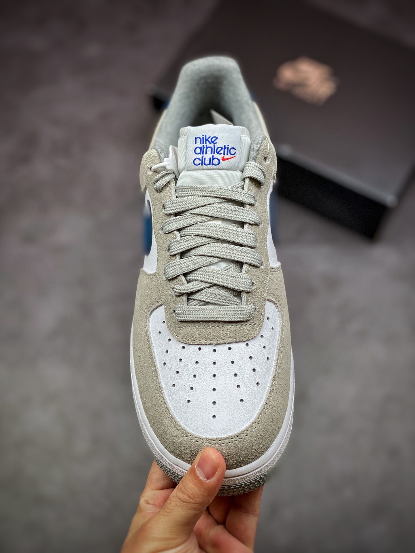 200 Nike Air Force 1 Low 07 灰白海军蓝钩子 DH7568-001