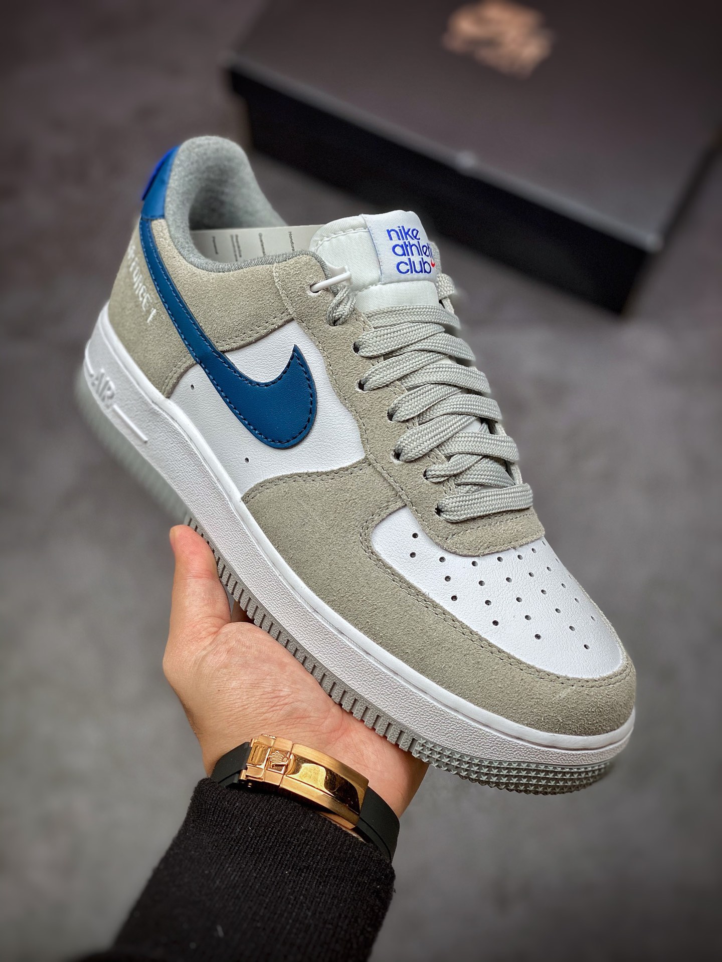 200 Nike Air Force 1 Low 07 灰白海军蓝钩子 DH7568-001