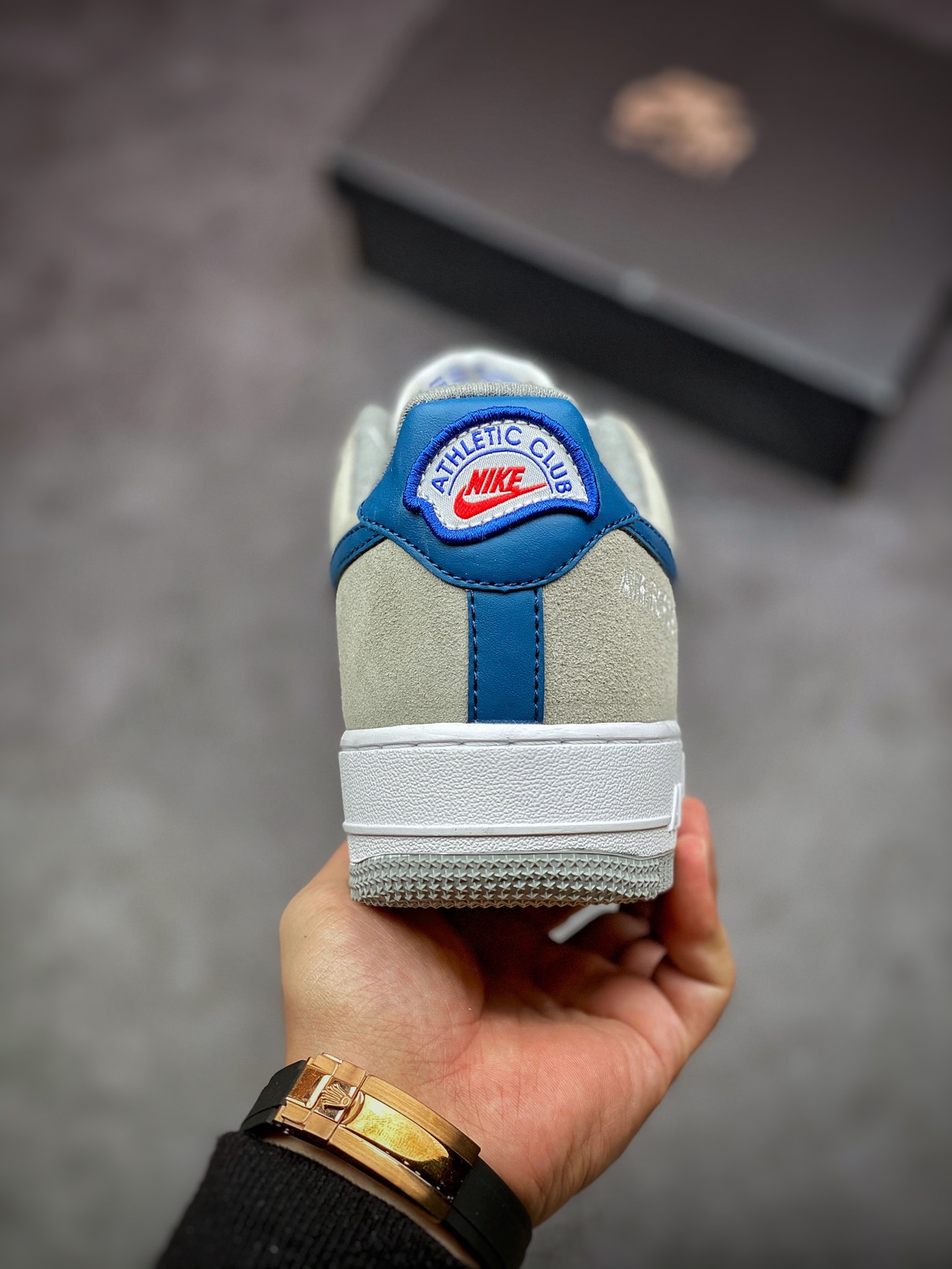 200 Nike Air Force 1 Low 07 灰白海军蓝钩子 DH7568-001