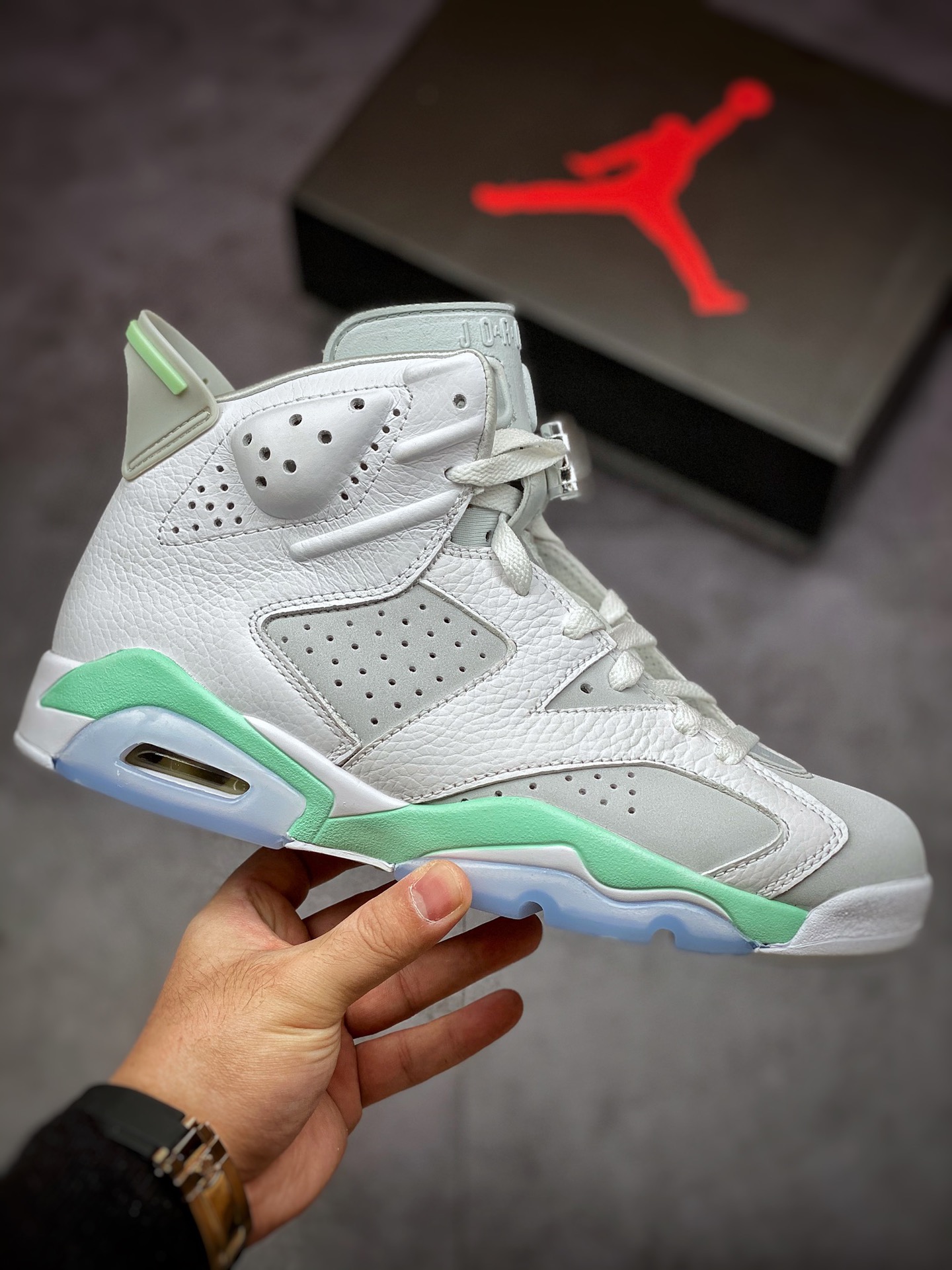 450 #纯原 Air Jordan 6 “Mint Foam” AJ6 白薄荷绿色 清新简约 DQ4914-103