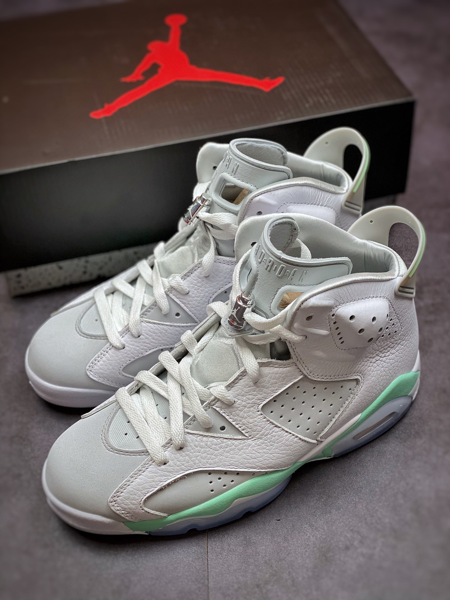 450 #纯原 Air Jordan 6 “Mint Foam” AJ6 白薄荷绿色 清新简约 DQ4914-103