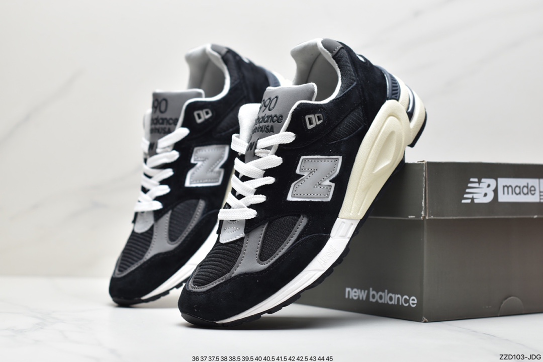 New Balance Made in USA 990V2 high-end American series classic retro casual sports jogging shoes M990BK5