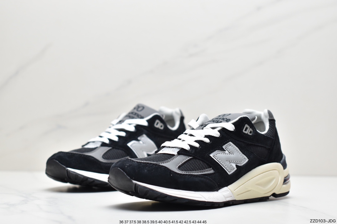 New Balance Made in USA 990V2 high-end American series classic retro casual sports jogging shoes M990BK5